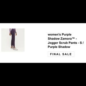 FIGS Zamora jogger in purple shadow
